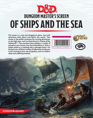 D&D Dungeon Master's Screen - Of Ships and The Sea